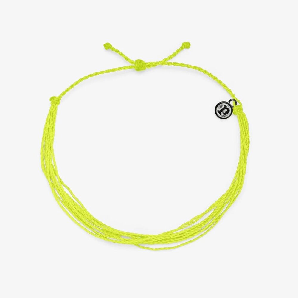 Brand New Pura Vida Neon Yellow Original Anklet - Picture 2 of 2